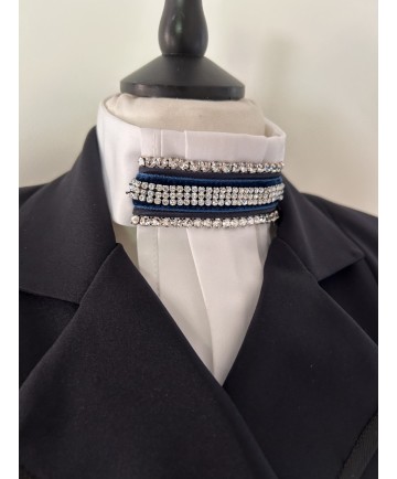 lavallière velour et strass