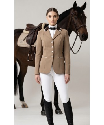 Veste marron claire et marron foncé