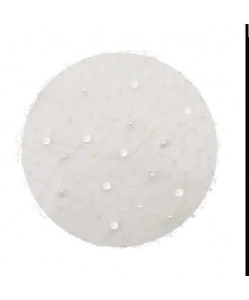 filet blond fin  strass et perles