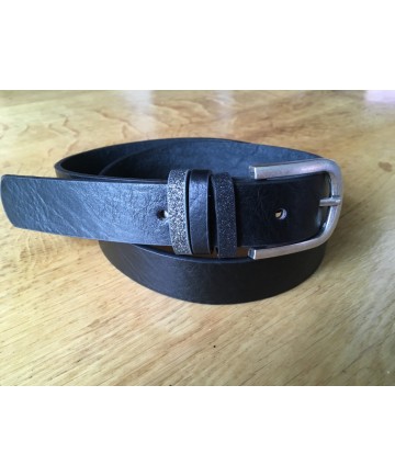 ceinture noir passants paillettes