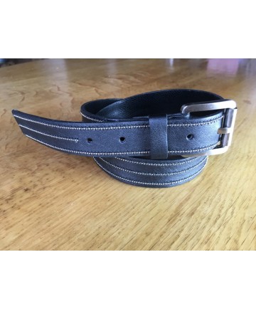 ceinture cuir métalisé