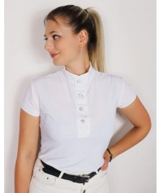 polo dentelle (blanc)