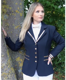 veste gaby gold et marine