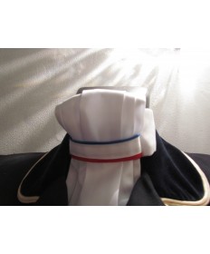 lavallière satin france, bleu, blanc, rouge