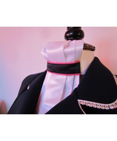 lavallière marine et rose