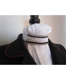lavalliere noir et strass