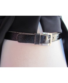 Ceinture vernis noir