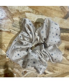 chouchou  strass beige