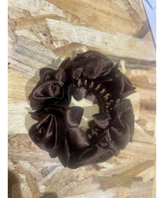 CHOUCHOU fleurs marron
