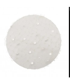 filet blond fin  strass et perles