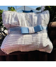 grand sac beige et ciel
