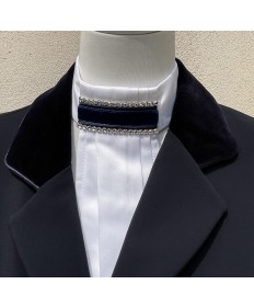 lavalliere velours marine