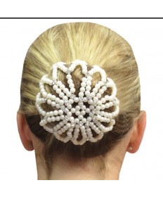 résille perles blanche