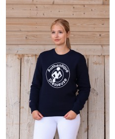 sweat marine "authentique dresseuse"