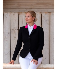 veste bicolor noir et rose