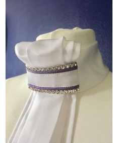 lavallière parme à paillettes