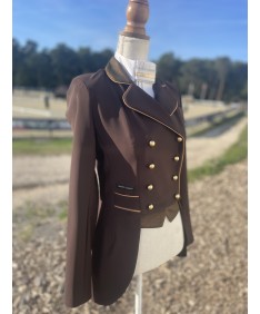 mini frac marron et lurex