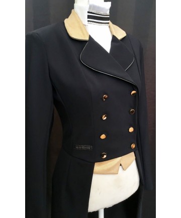 Gold suede dressage coat