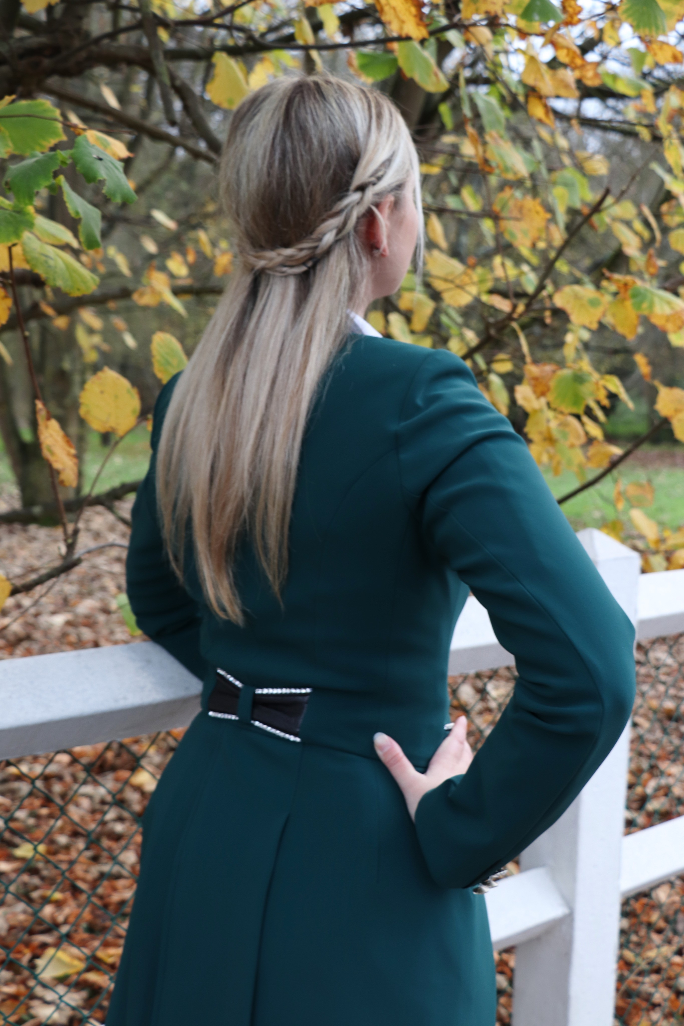 Green dressage coat best sale