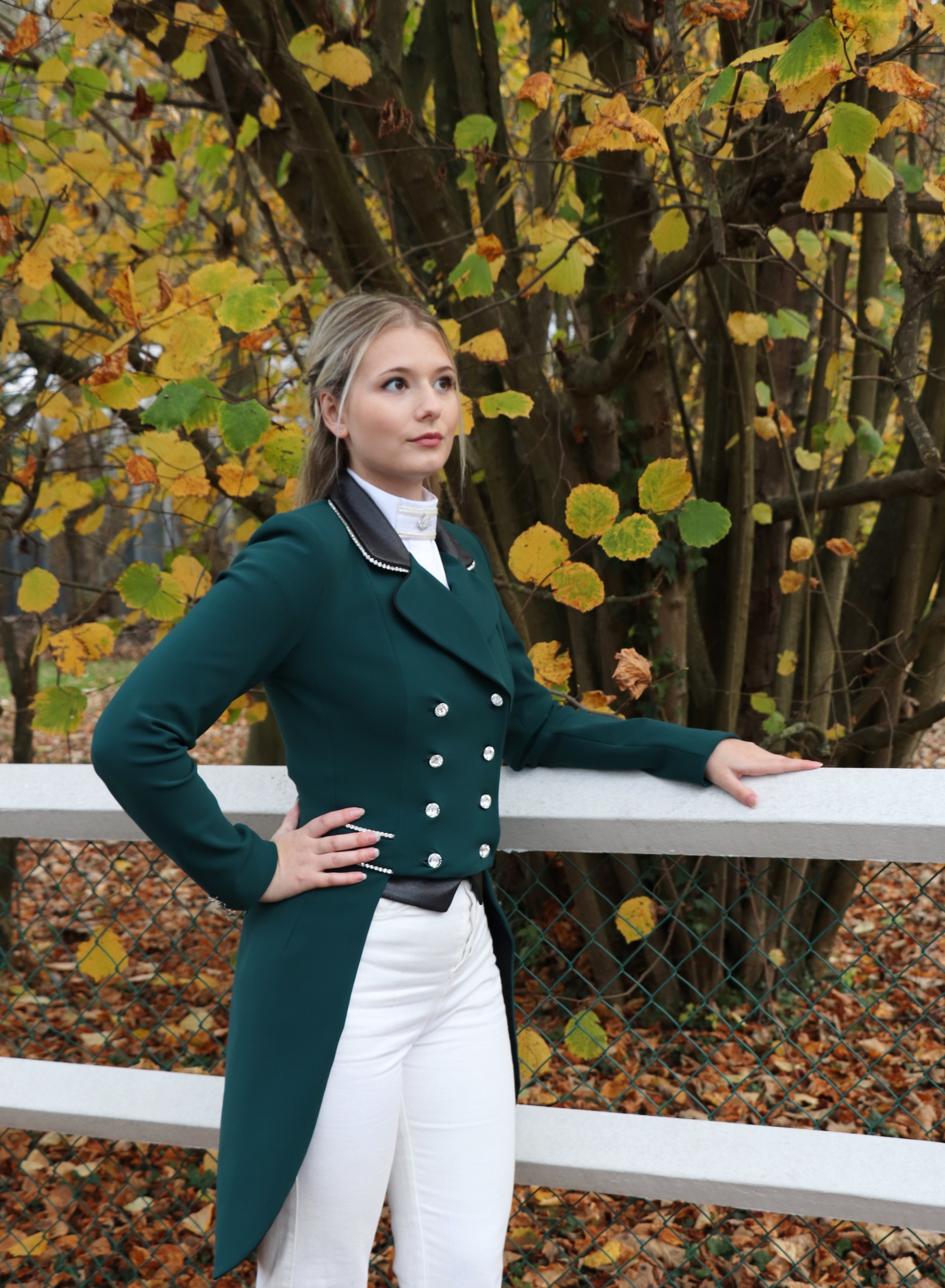 Green dressage new arrivals coat