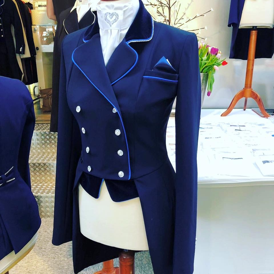 Blue dressage coat deals