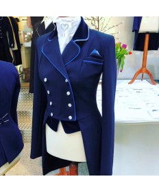 blue mini dressage coat