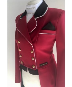 raspberry dressage coat