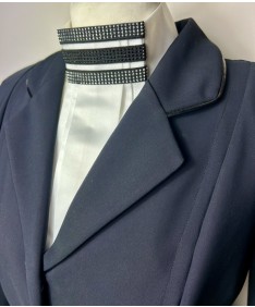 LAVALLIERE triple bande strass